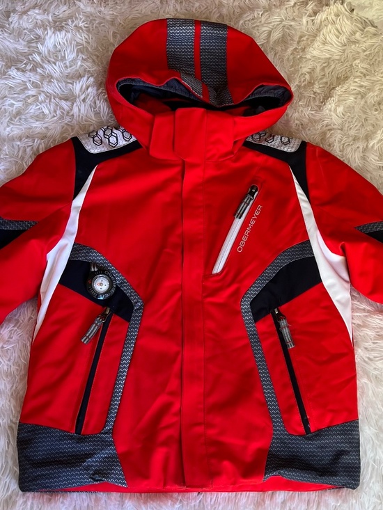 Excellent Condition Obermeyer Boys Size 6 Winter Ski Jacket with I-Grow Feature - Picture 1 of 3